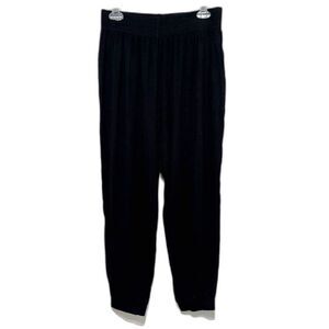 H&M Basic Jogger Pants Black Stretch Elastic Waist Lightweight Women size Medium